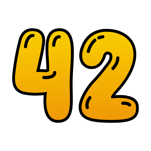 42 Icône gratuit 42 Icône gratuit