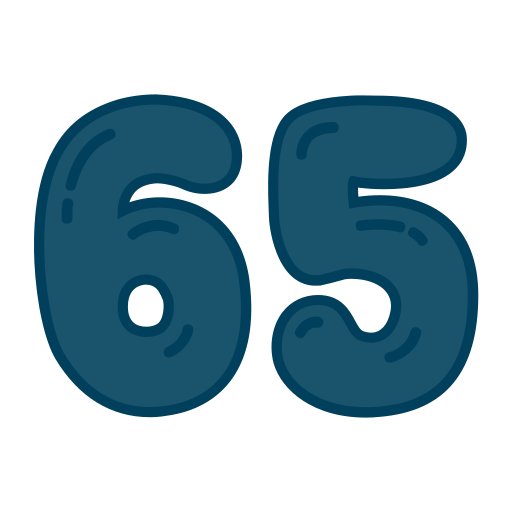 Sixty five free icon Sixty five free icon