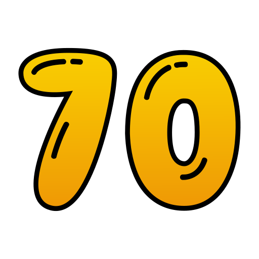 70 Icône gratuit 70 Icône gratuit
