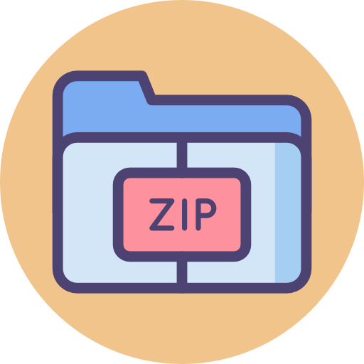 Zip Flaticons.com Flat icon