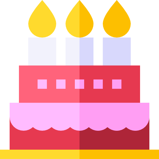 pastel de cumpleaños icono gratis