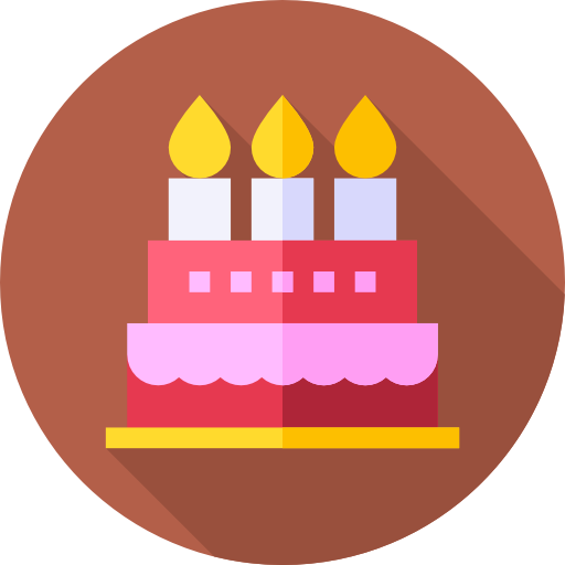 pastel de cumpleaños icono gratis