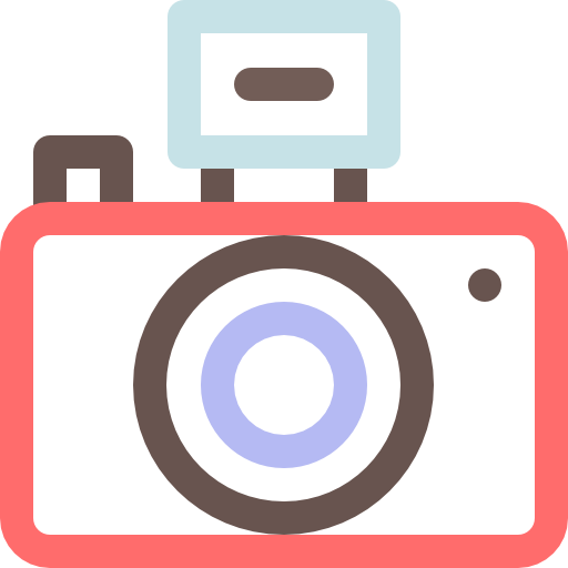 Camera Basic Rounded Lineal Color icon