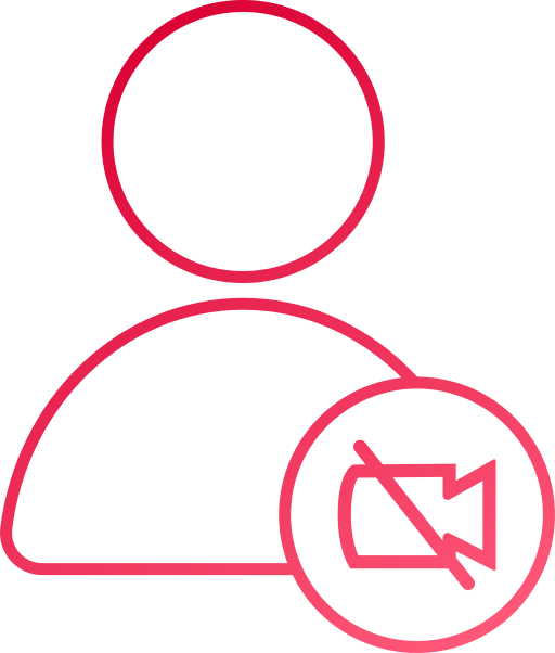 vídeo apagado icono gratis