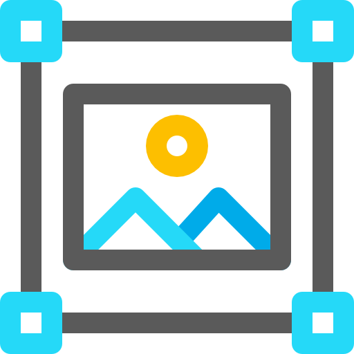 Image Basic Rounded Lineal Color icon