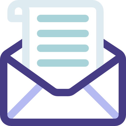 Mail Basic Rounded Lineal Color icon