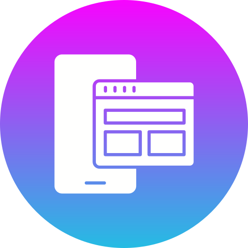 web móvil icono gratis