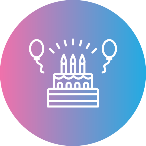 pastel de cumpleaños icono gratis