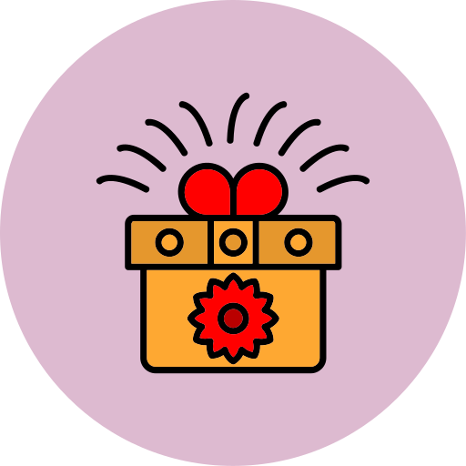 Gift box free icon