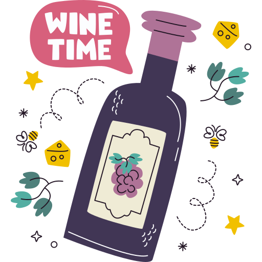 Wine free sticker Wine free sticker