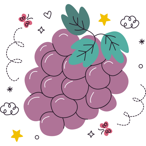 Grapes free sticker Grapes free sticker