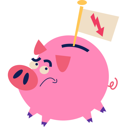 Piggy bank free sticker Piggy bank free sticker