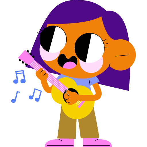 Musician free sticker