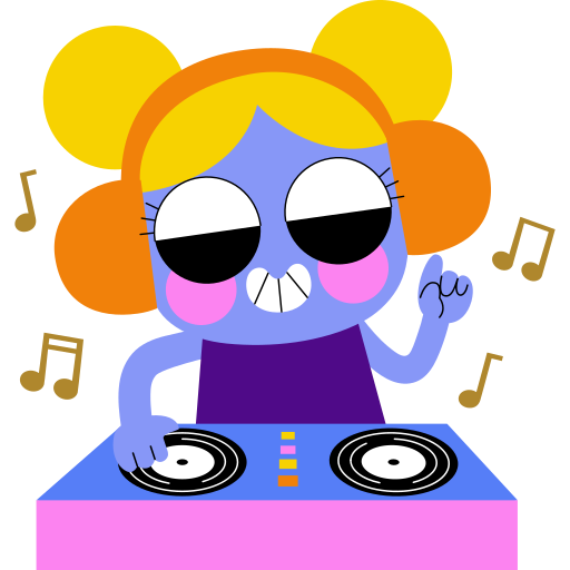 DJ Stickers - Free music Stickers