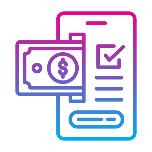 pago en línea icono gratis