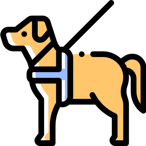 Dog Detailed Rounded Color Omission icon