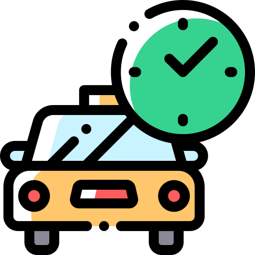 Taxi Detailed Rounded Color Omission icon