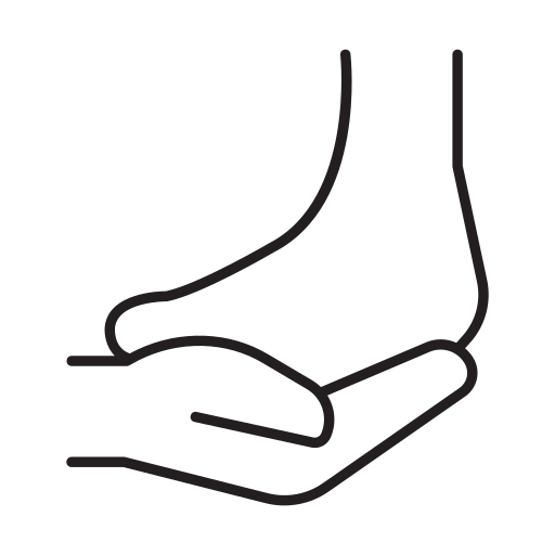 masaje de pies icono gratis