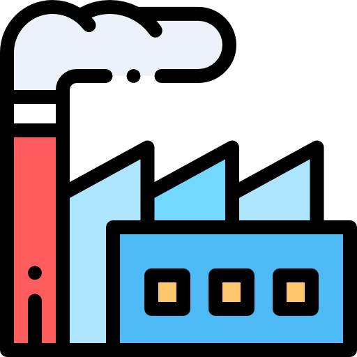 Factory Detailed Rounded Lineal color icon