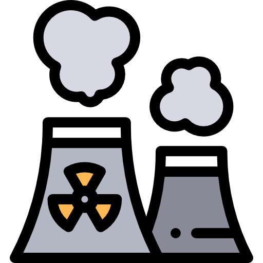 la energía nuclear icono gratis