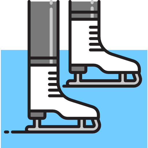 patines de hielo icono gratis