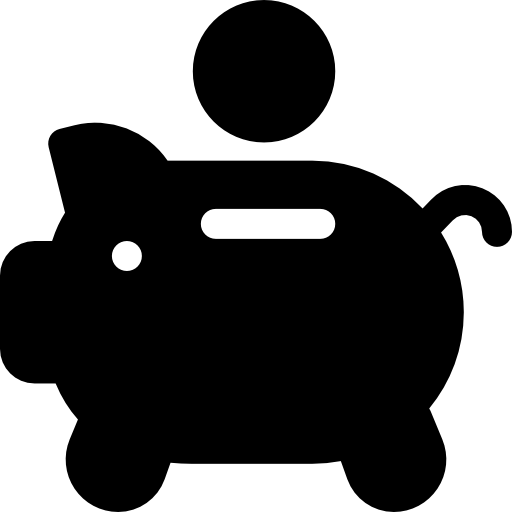 Piggy bank free icon