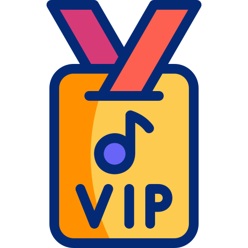 pase vip icono gratis