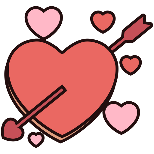 flechas de amor icono gratis