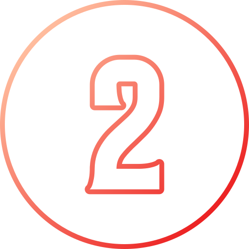 número 2 icono gratis