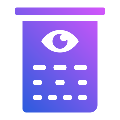 tabla de vision ocular icono gratis