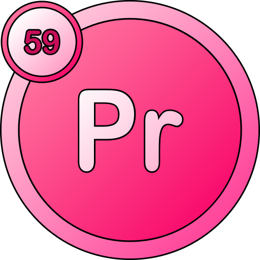 Praseodymium free icon