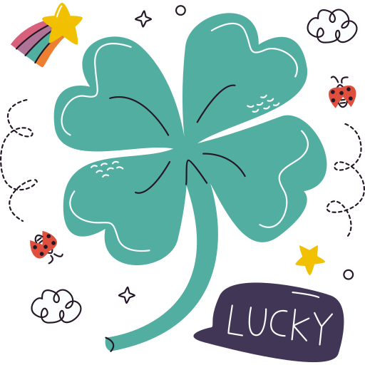 Clover free sticker Clover free sticker