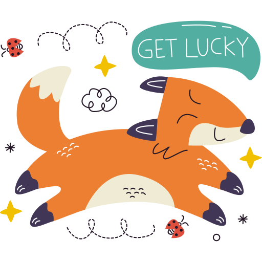 Fox free sticker