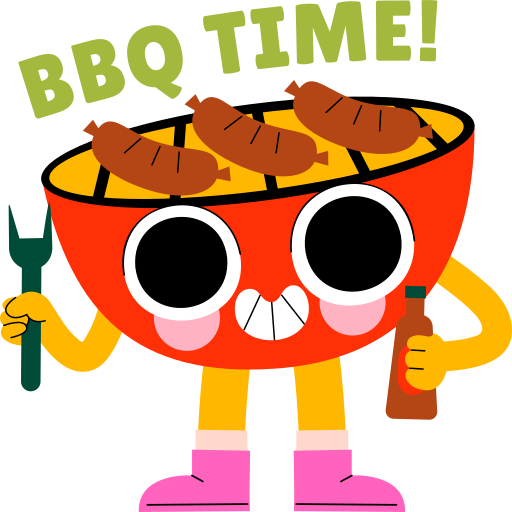 Bbq free sticker Bbq free sticker