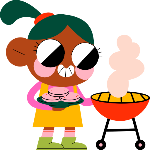 Bbq free sticker Bbq free sticker