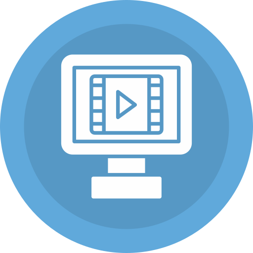 editor de video icono gratis