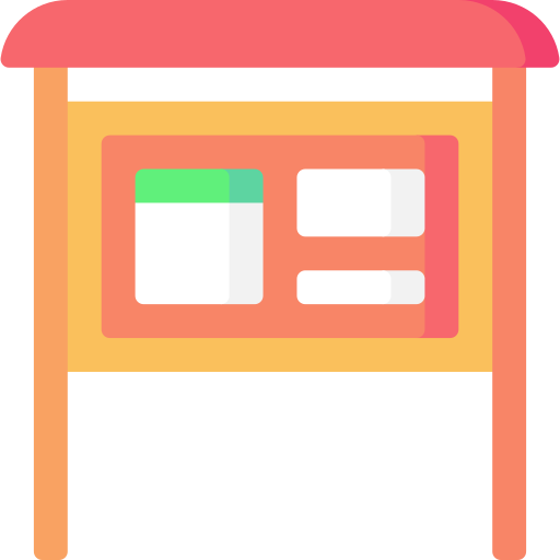 tablón de anuncios icono gratis