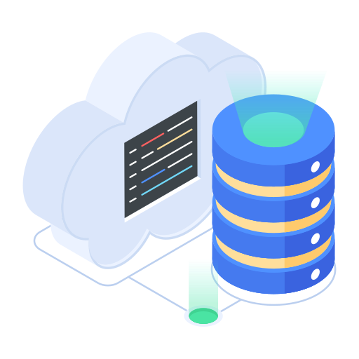 base de datos en la nube icono gratis