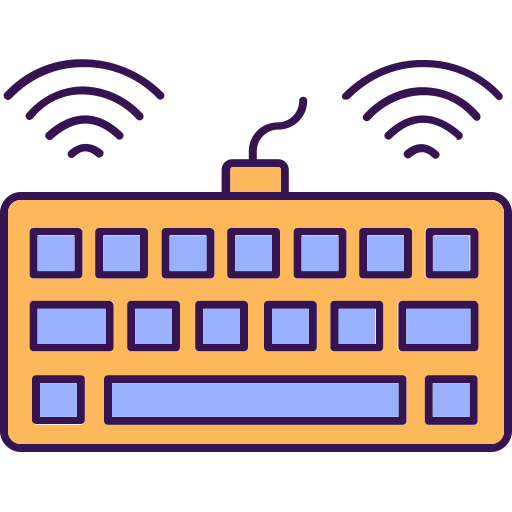 icono de teclado inalámbrico icono gratis