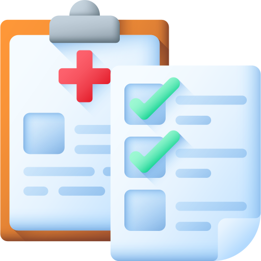 informe médico icono gratis