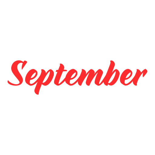 September - Free time and date icons