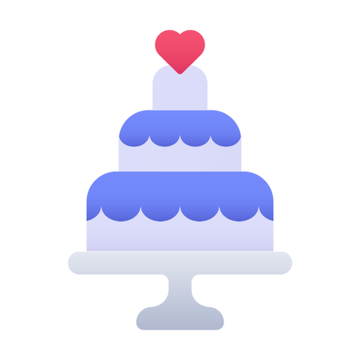 pastel de boda icono gratis