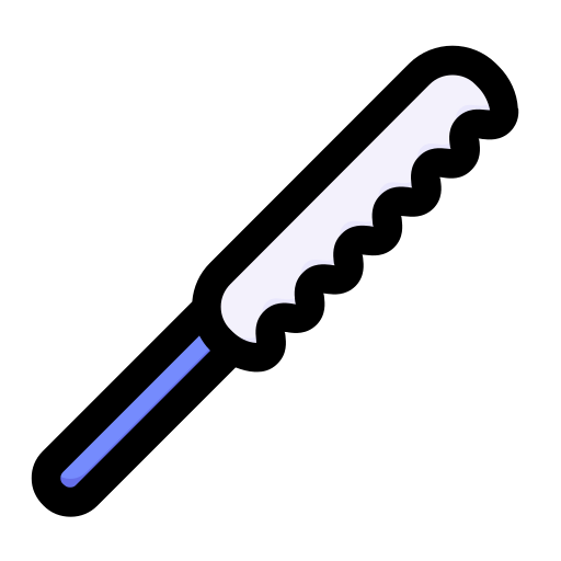 Bread knife free icon