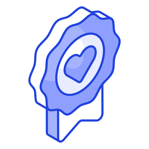 insignia de amor icono gratis