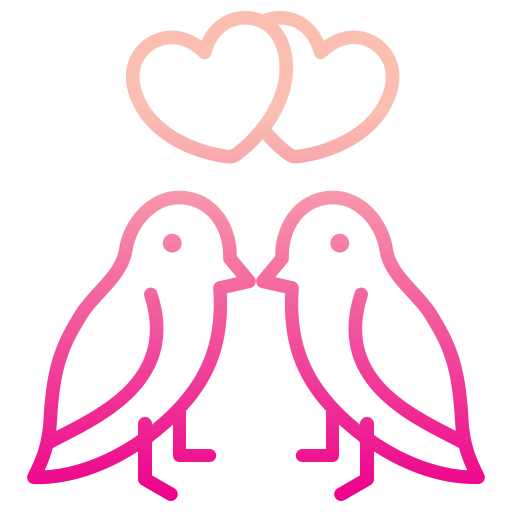 pájaro del amor icono gratis