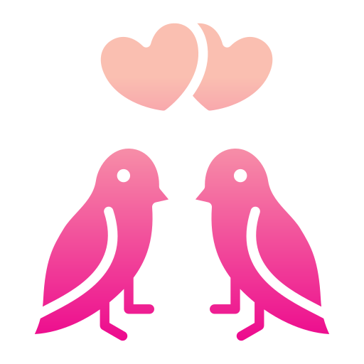 pájaro del amor icono gratis