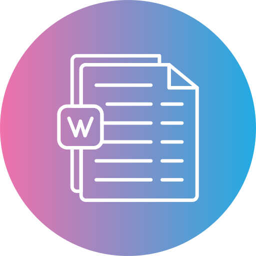 documento de word icono gratis