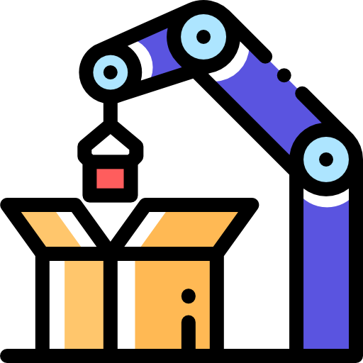 Mechanical arm Detailed Rounded Color Omission icon