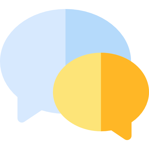 Speech bubble Basic Rounded Flat icon