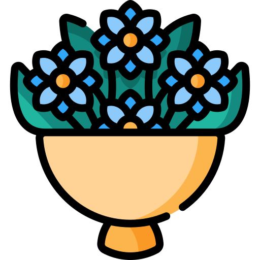 ramo de flores icono gratis